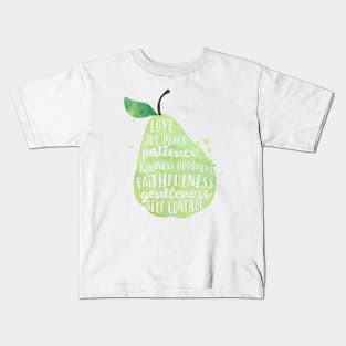 Fruit of the spirit watercolor pear Kids T-Shirt